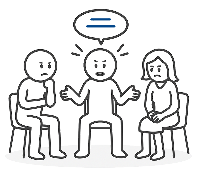 Mediation Streit Grafik